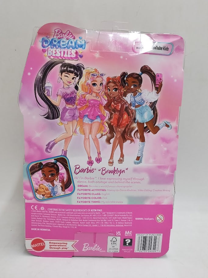 Barbie 12.7" Dream Besties Barbie Brooklyn Fashion Doll SEE DETAILS