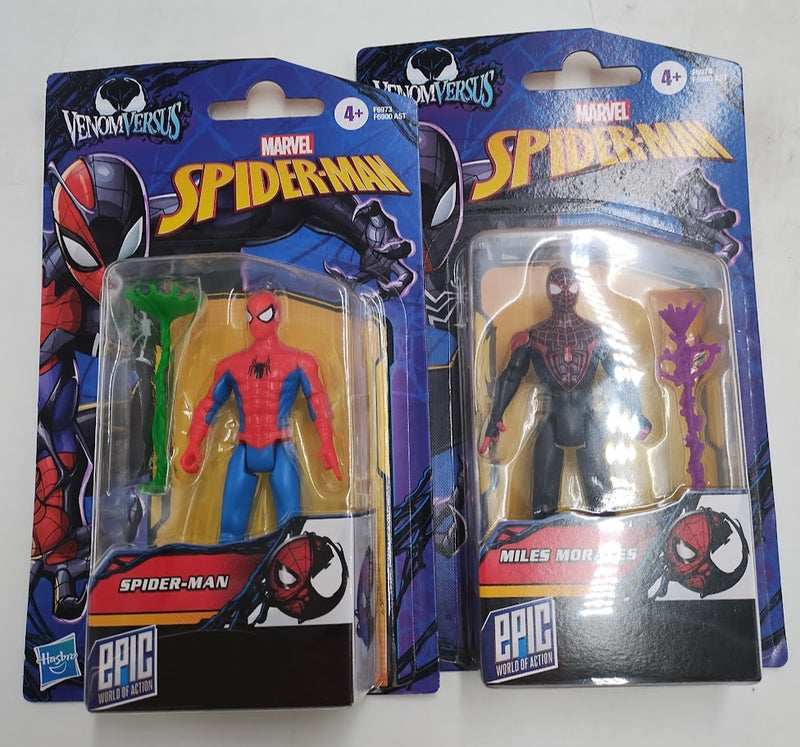 2 PACK Marvel Spider-Man Venom Versus Miles Morales and Spider Man