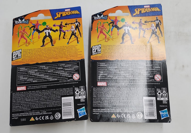 2 PACK Marvel Spider-Man Venom Versus Miles Morales and Spider Man
