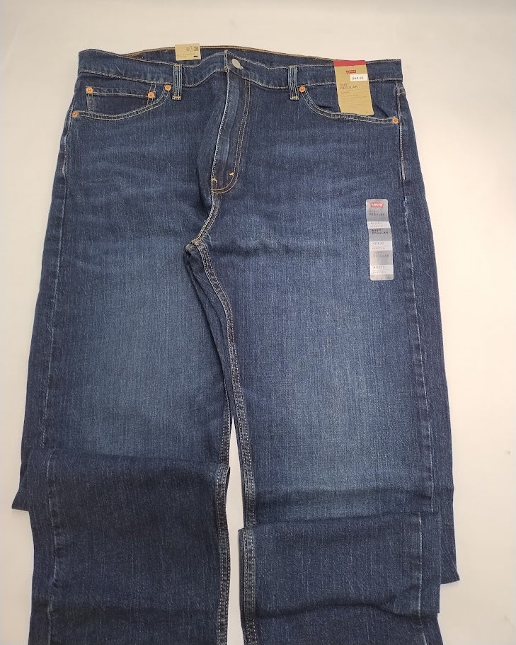 Levi's Men's 505 Regular Fit Straight Leg Jeans - Dark Wash 40x30