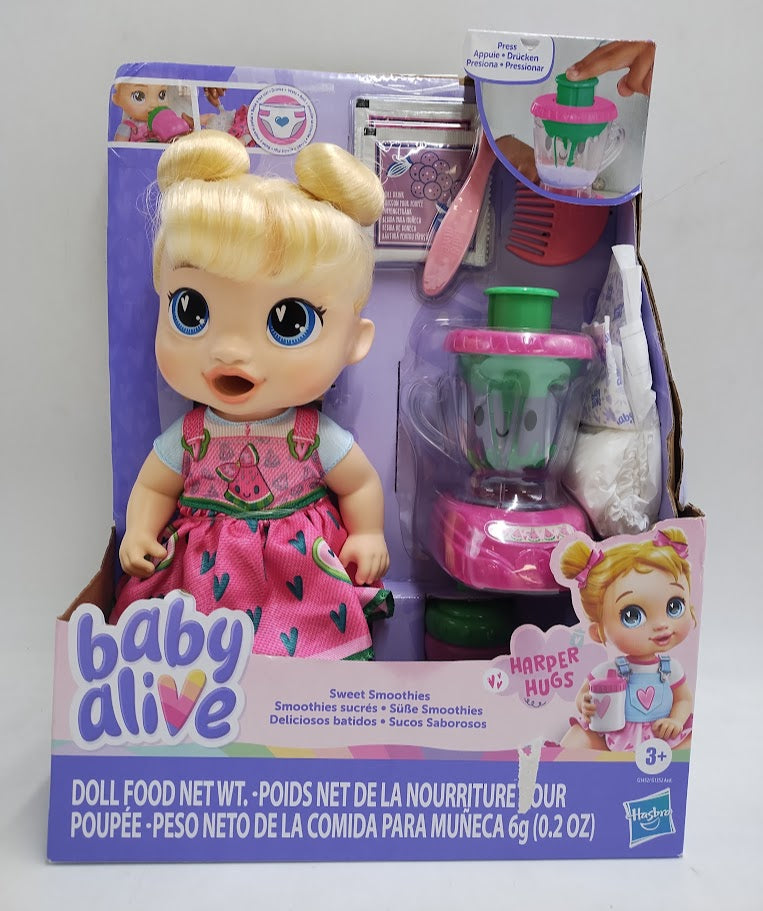 Baby Alive Sweet Smoothies Harper Hugs Baby Doll SEE DETAILS