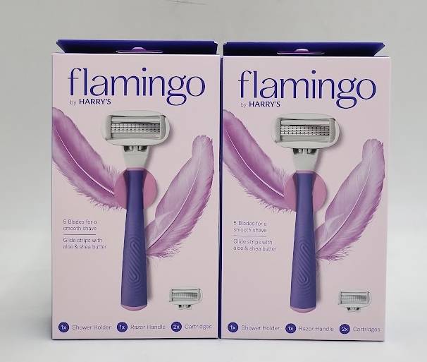 LOT OF 2!! Flamingo 5-Blade Women's Razor - Lilac
