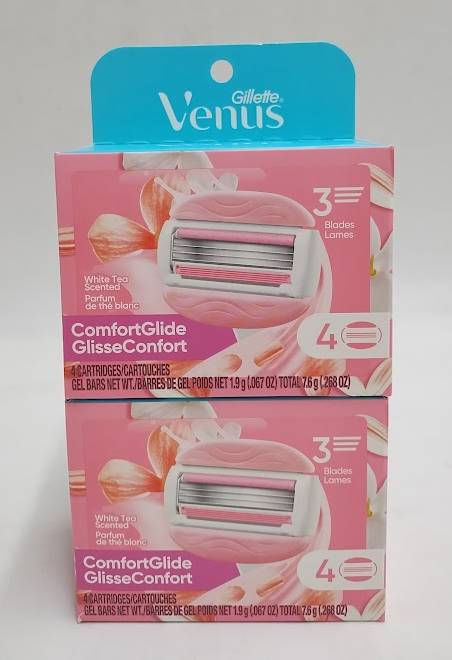 LOT OD 2!! Venus Comfortglide White Tea Women's Razor Blade Refills