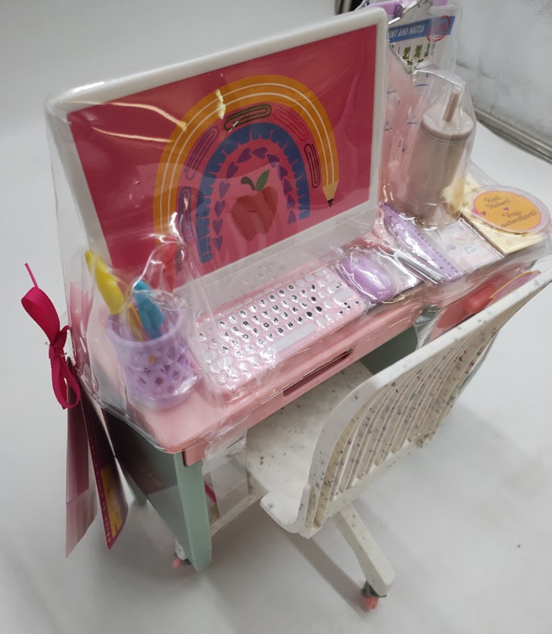 Our Generation Class in Session Teacher's School Desk & Chair Set