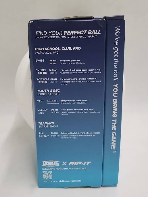 Tachikara WM Indoor Full Grain Leather Volleyball - White