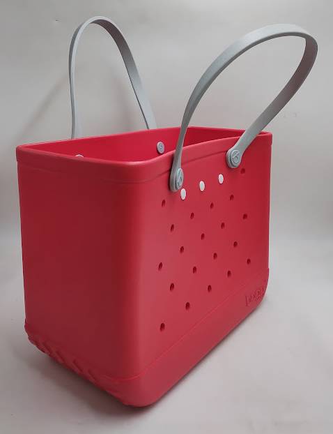 Bogg Bag Original Bullseye Tote Bag - Red SEE DETAILS - MISSING SMALL POUCH (LOCAL PICKUP ONLY)