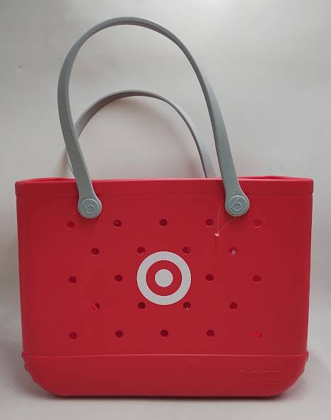Bogg Bag Original Bullseye Tote Bag - Red SEE DETAILS - MISSING SMALL POUCH (LOCAL PICKUP ONLY)