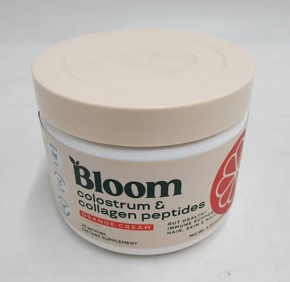 BLOOM NUTRITION Colostrum & Collagen Peptides - Orange Cream - EXP 02/2027