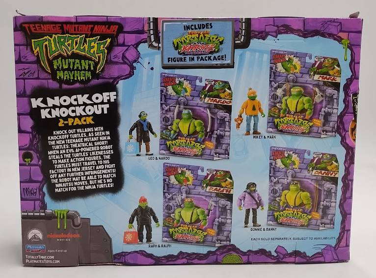 Teenage Mutant Ninja Turtles Mikey&Mark Theatrical Short Figure 2pk SEE DETAILS