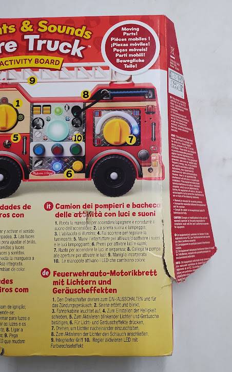 Melissa & Doug Lights & Sounds Fire Truck Activity Board SEE DETAILS