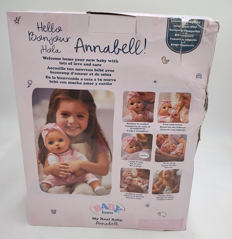 BABY Born My Real Baby Doll Annabell - Blue Eyes SEE SETAILS