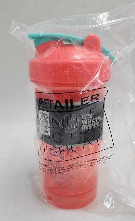 BlenderBottle 24 fl oz Plastic Pro24 Shaker Bottle - Peach