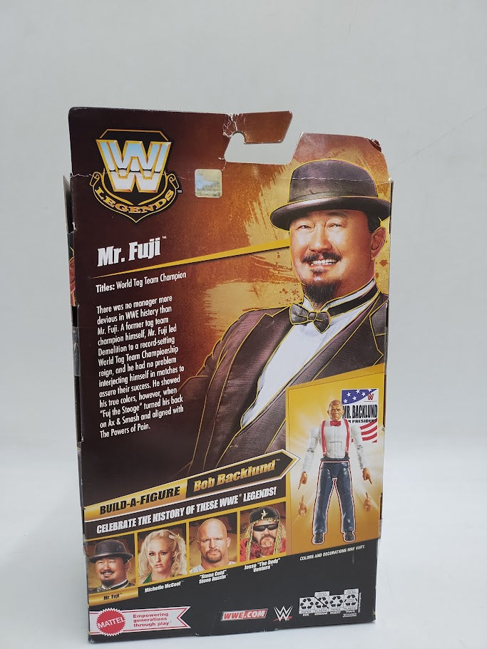 WWE Elite Legends Mr. Fuji Action Figure & Accessories, Collectible Set SEE DETAILS