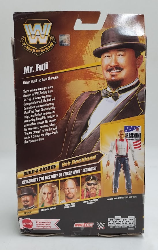 WWE Elite Legends Mr. Fuji Action Figure & Accessories, Collectible Set SEE DETAILS