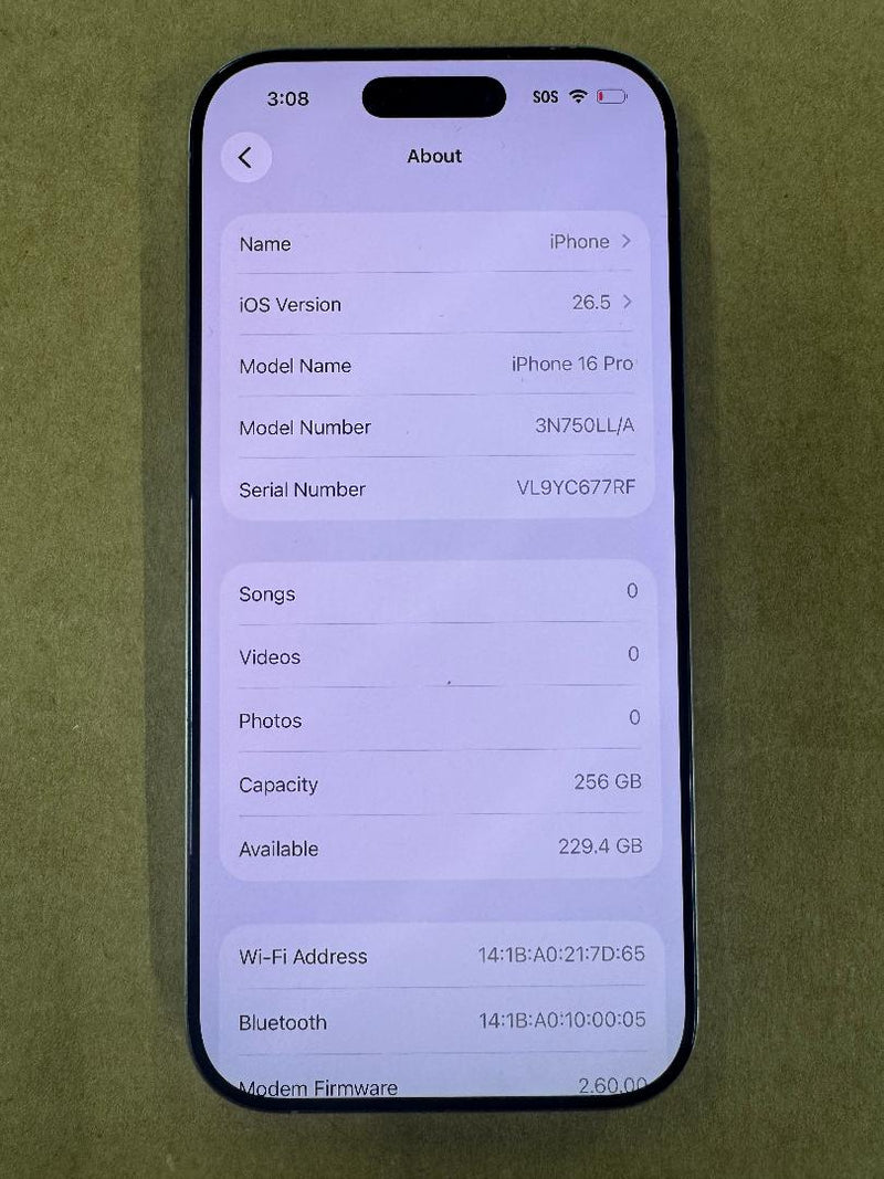 Apple iPhone 16 Pro (256GB) - Natural Titanium FLEX POLICY SEE DETAILS