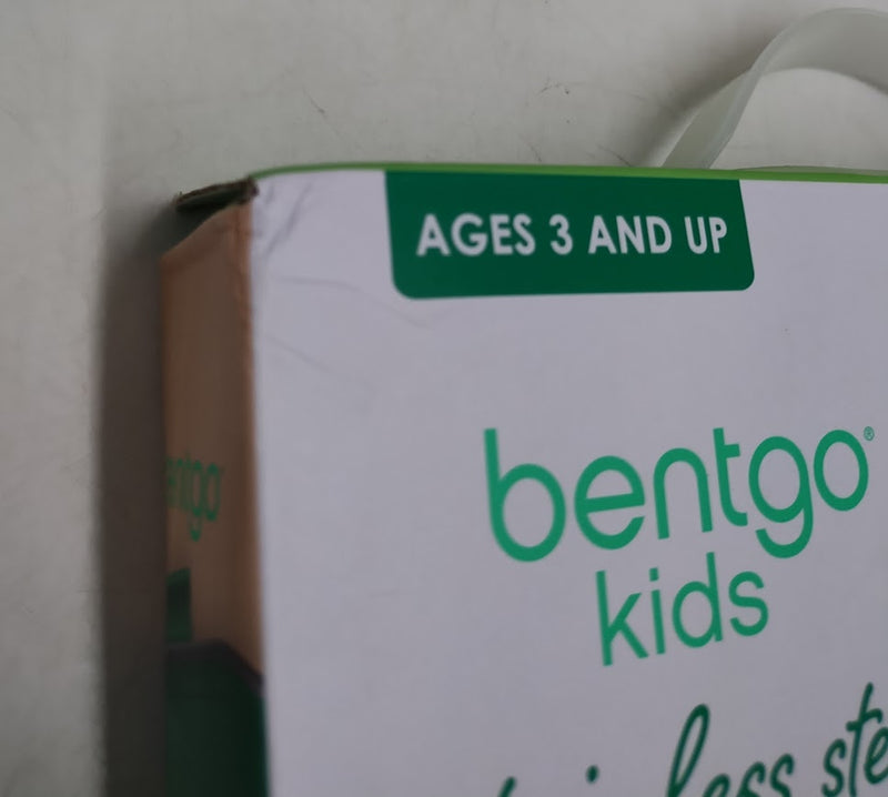 Bentgo Kids' Stainless Steel Leakproof 3 Compartments Bento-Style Lunch Box - Green