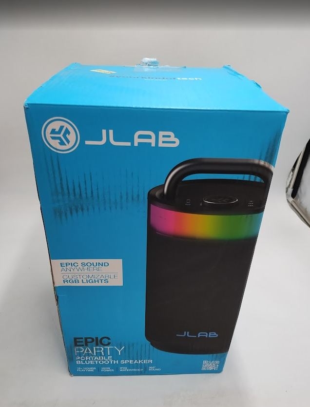 JLab Epic Party Portable Speaker - Black: Waterproof Bluetooth SEE DETAILS