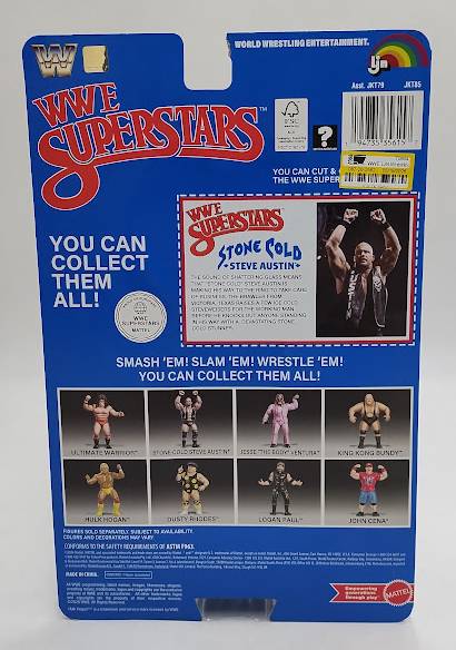 LJN WWE Superstars "Stone Cold" Steve Austin Figure 1980s Retro 8" SEE DETAILS