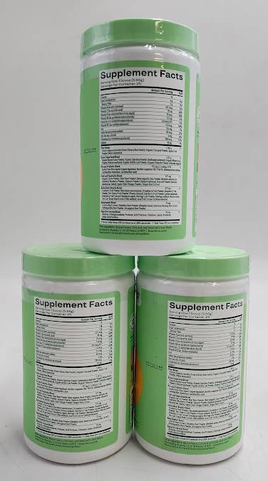 LOT OF 3!! BLOOM Greens and Superfoods Powder - Mango - 4.8oz/25ct EXP 10/2027
