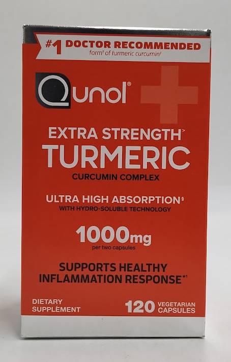 Qunol Extra Strength Turmeric 1000mg Capsules - 120ct EXP 04/2029