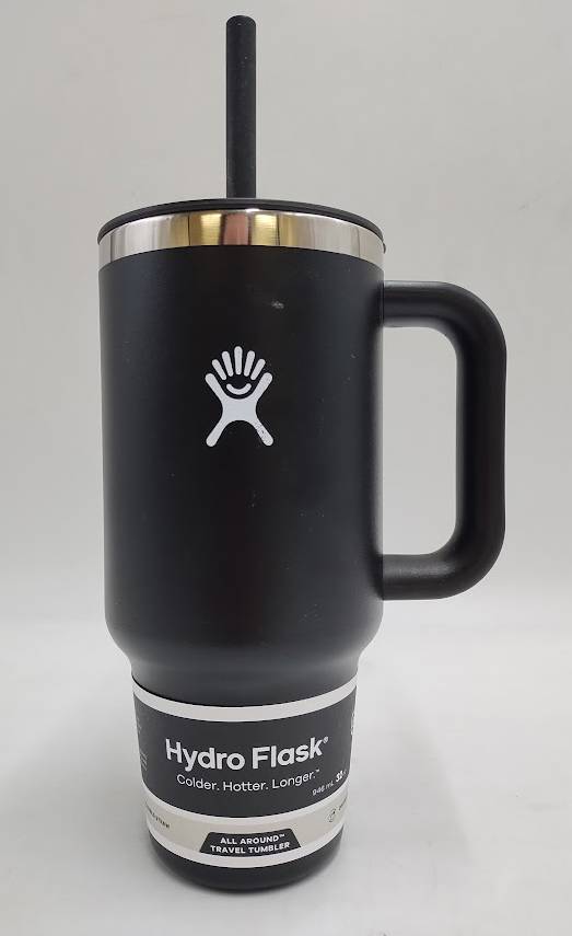 Hydro Flask 32oz All Around Travel Straw Tumbler - Black READ DESCRIPTION