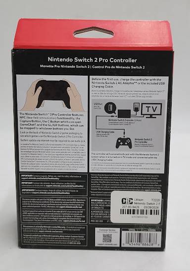Nintendo Switch 2 Pro Controller Resident Evil Requiem Edition