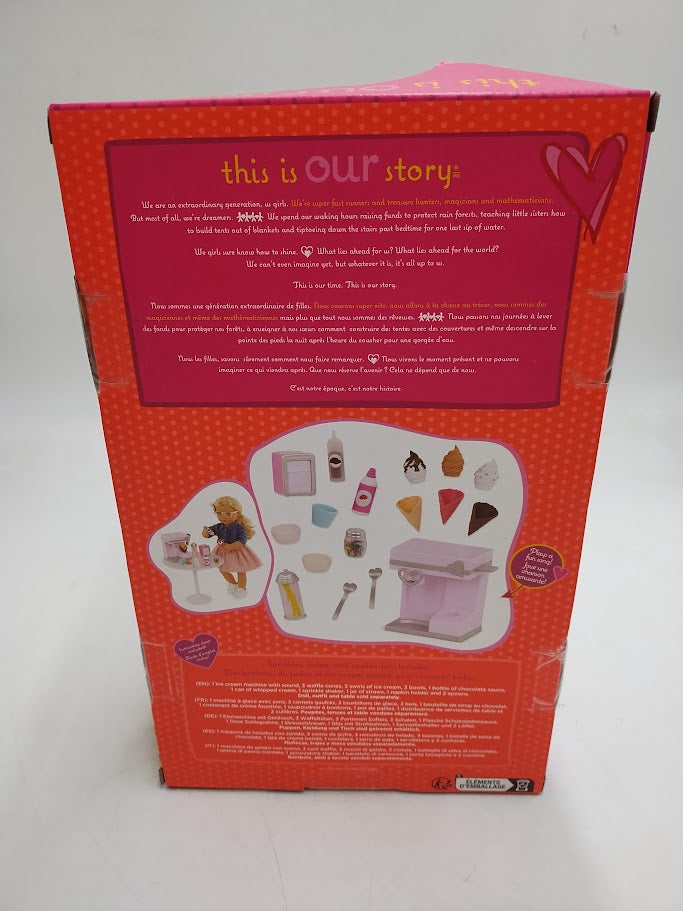 Our Generation Sundae Fun Day Ice Cream Machine Acce Set for 18" Dolls SEE DETAILS