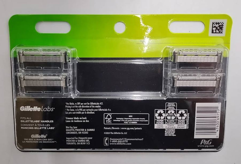Gillette Labs 5-Blade Men's Razor Blade Refills - 8ct