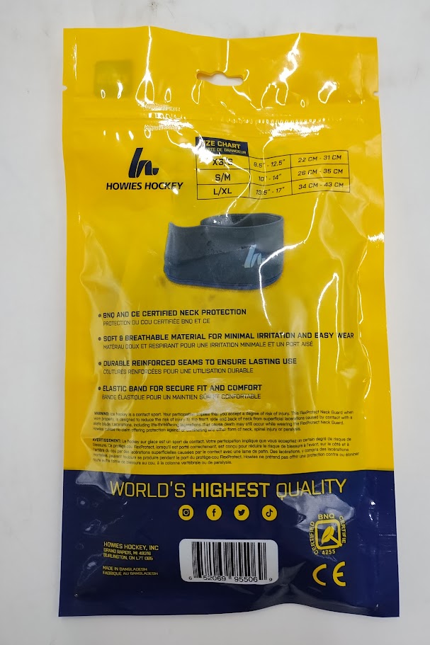 Howies Hockey Neck Guard - Black XS/S