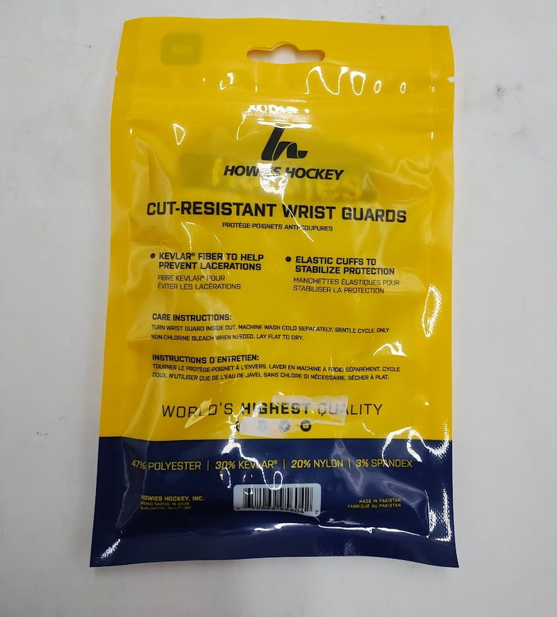 Howies Hockey Wrist Guard 2pc - Assorted Yellow/Black Senior