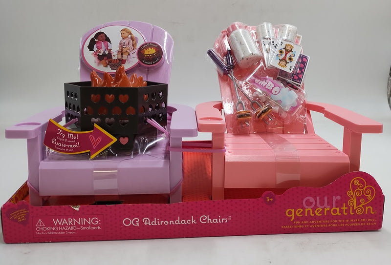 Our Generation Adirondack Chairs Furniture Accessory Set SEE DETAILS