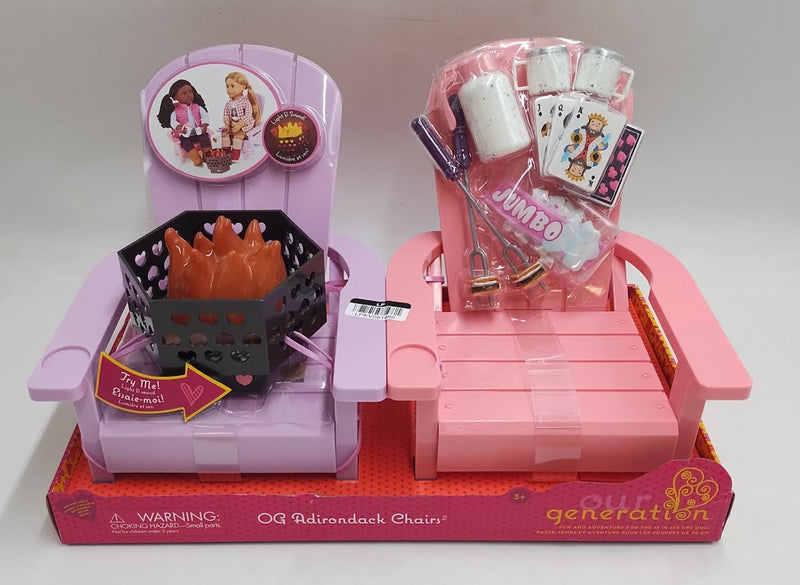 Our Generation Adirondack Chairs Furniture Accessory Set SEE DETAILS