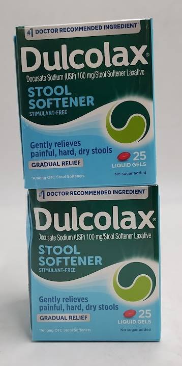 LOT OF 4!! Dulcolax Stool Softener - 25ct EXP 09/2028