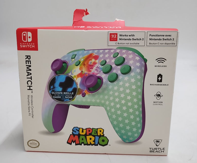 Turtle Beach Wireless Controller Mario Nintendo Switch Bluetooth, SEE DETAILS