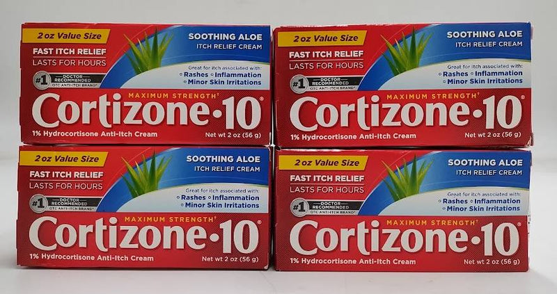 LOT OF 4!!! Cortizone 10 Anti-Itch Creme, 2-oz EXP 03/2029
