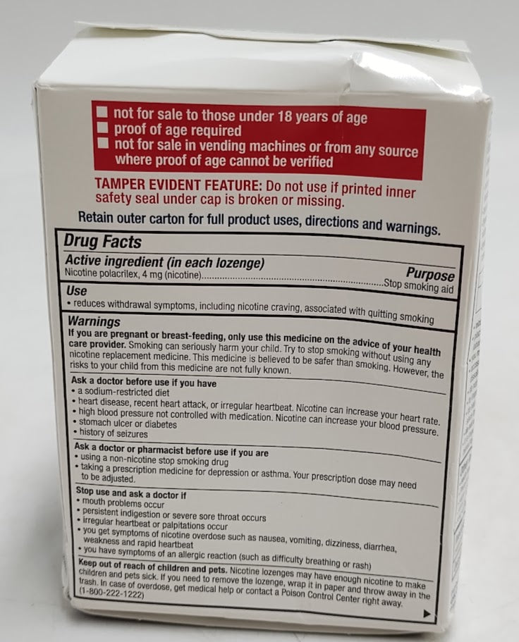 Nicorette 4MG Lozenges - Mint - 72ct EXP: 01/2027 SEE DETAILS