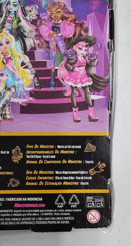 Monster High 12.7" Cleo De Nile Fashion Doll Blue Hair/Brown Eyes SEE DETAILS
