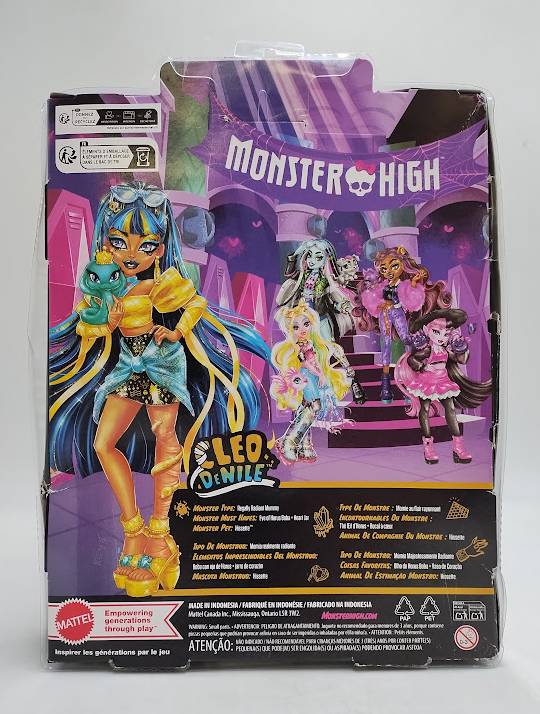 Monster High 12.7" Cleo De Nile Fashion Doll Blue Hair/Brown Eyes SEE DETAILS
