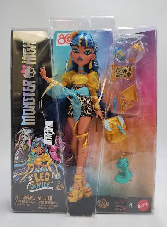 Monster High 12.7" Cleo De Nile Fashion Doll Blue Hair/Brown Eyes SEE DETAILS