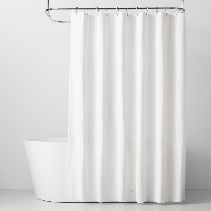 71"X71" 6 Gauge Peva Shower Liner White - ?  - Made By Design&