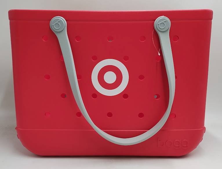 Bogg Bag Original Bullseye Tote Bag - Red SEE DETAILS - MISSING BOTH POUCHES (LOCAL PICKUP ONLY)