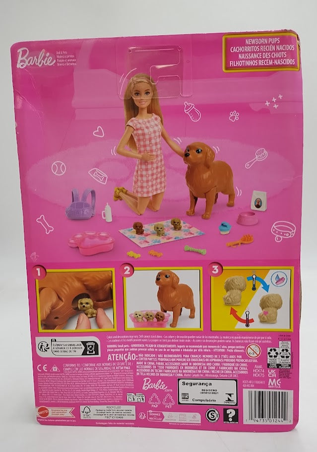 Barbie Doll Newborn Pups Playset SEE DETAILS