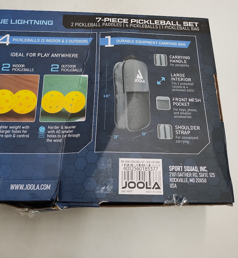 Joola Ben Johns Blue Lightning Pickleball Paddle Set SEE DETAILS