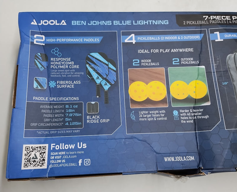 Joola Ben Johns Blue Lightning Pickleball Paddle Set SEE DETAILS