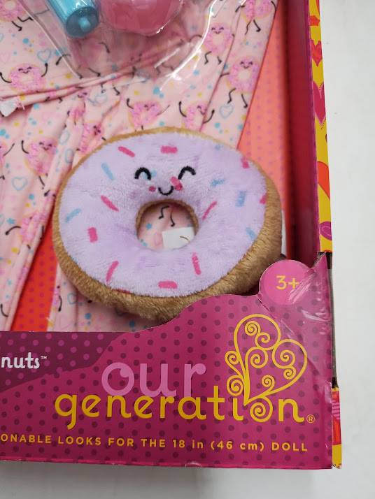 Our Generation Dreaming of Donuts Pink Pajama Set for 18'' Dolls SEE DETAILS