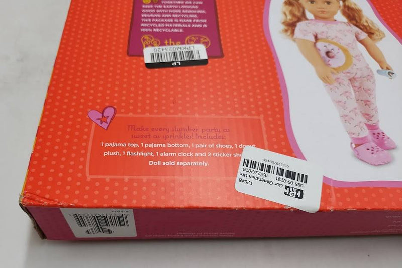 Our Generation Dreaming of Donuts Pink Pajama Set for 18'' Dolls SEE DETAILS