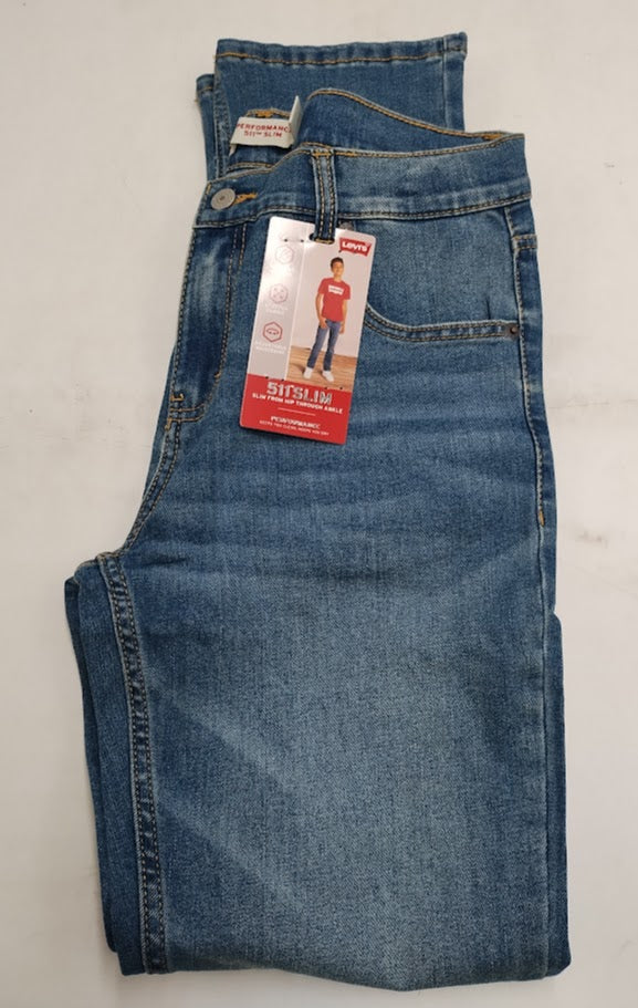 Levi's Boys' 511 Slim Fit Performance Jeans - Medium Wash 20