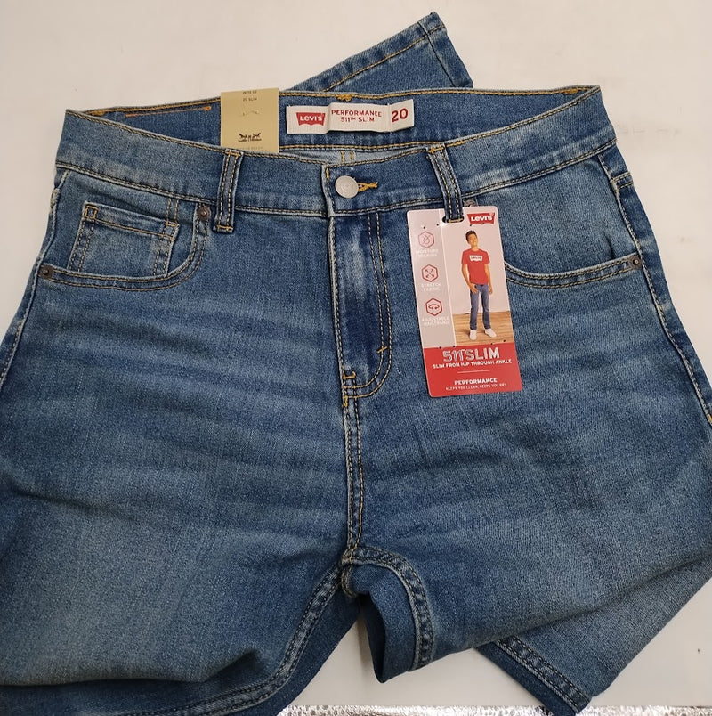 Levi's Boys' 511 Slim Fit Performance Jeans - Medium Wash 20