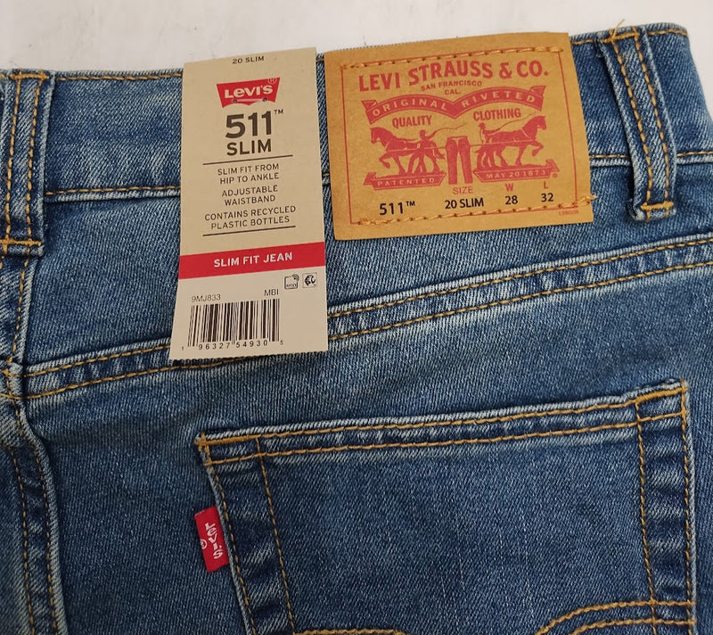 Levi's Boys' 511 Slim Fit Performance Jeans - Medium Wash 20