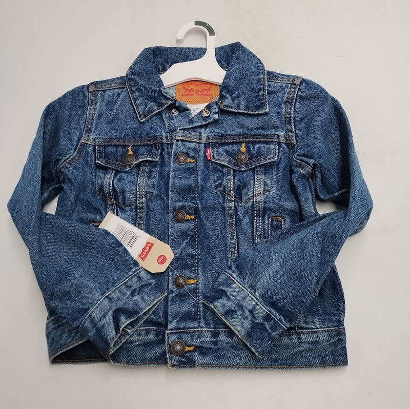 Levi's Boys' Denim Trucker Jacket - Bristol Medium Wash 7: